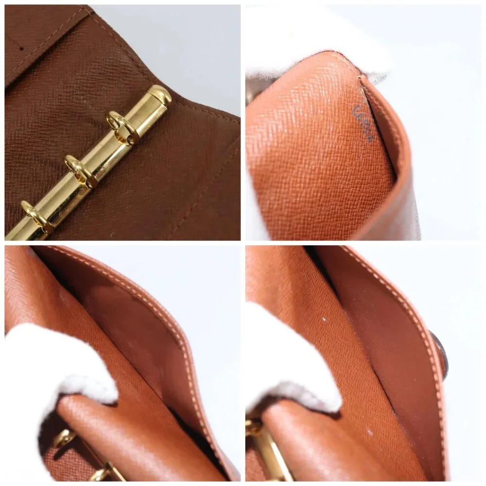 LOUIS VUITTON Monogram Agenda PM Day Planner Cover R20005 LV Auth bs31606